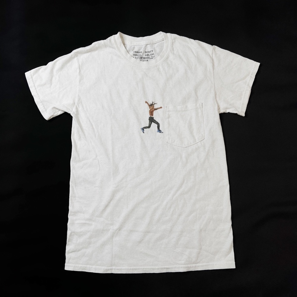 TRAVIS SCOTT x VIRGIN ABLOH Off White Astroworld Colab Double Sided Graphic Tee